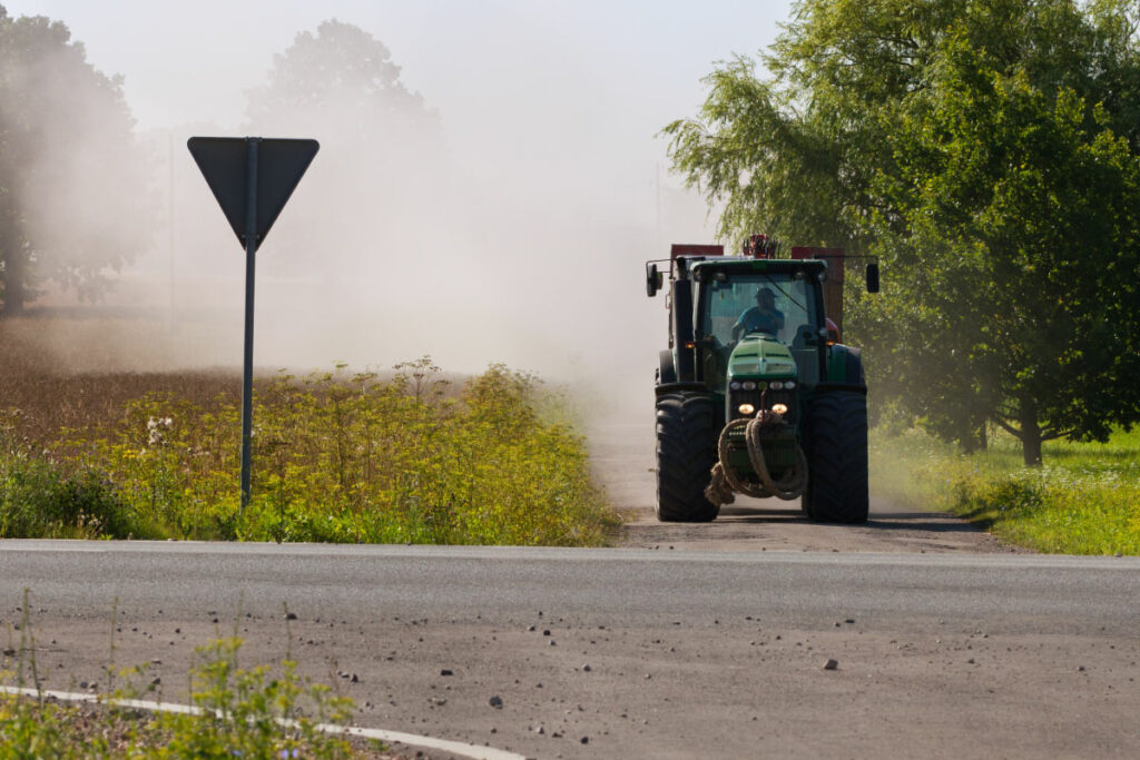 dust control farm roads